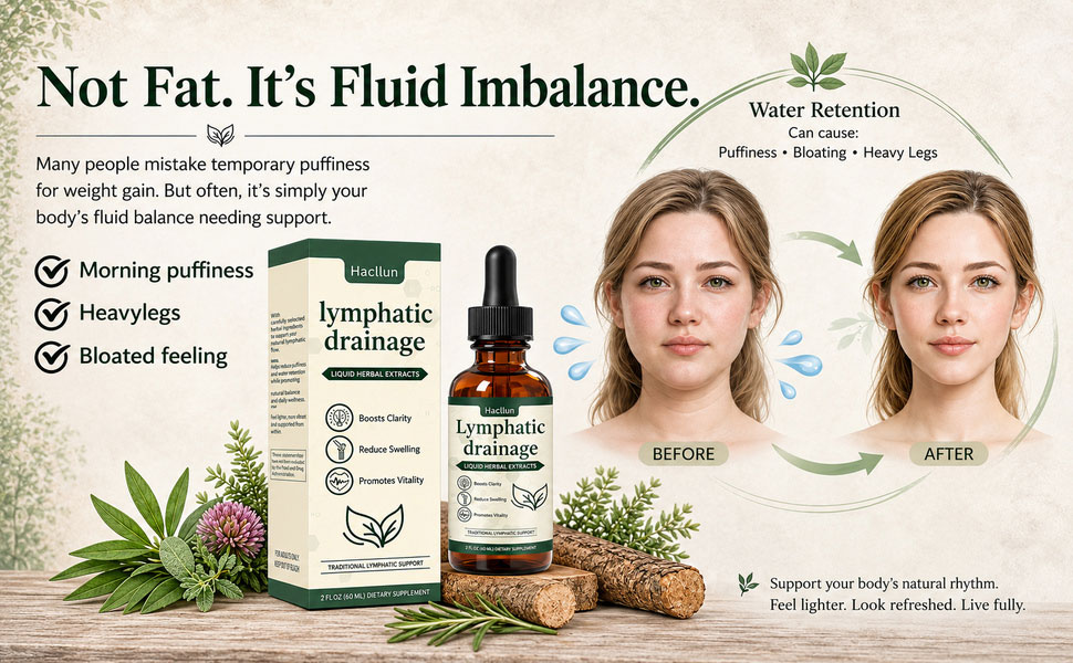 Not fat, it's fluid imbalance — before and after using Hacllun drops